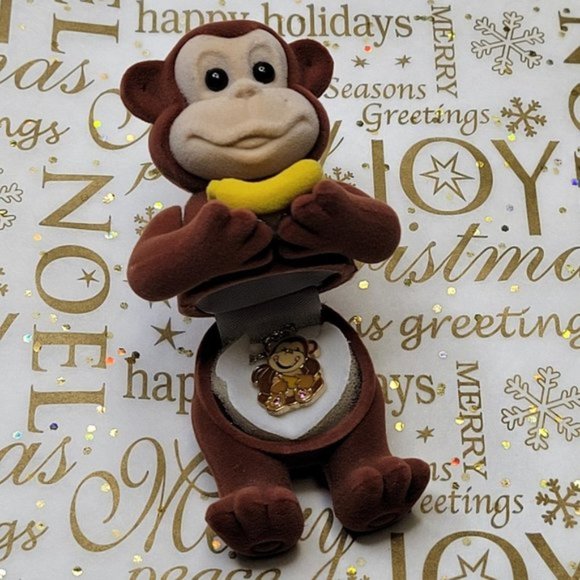 Monkey Pendant Necklace in Monkey Keepsake Box - Picture 3 of 8